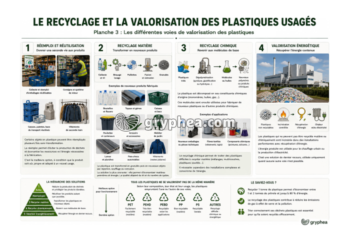 Recyclage et valorisation des plastiques - partie 3 - gryphea.org